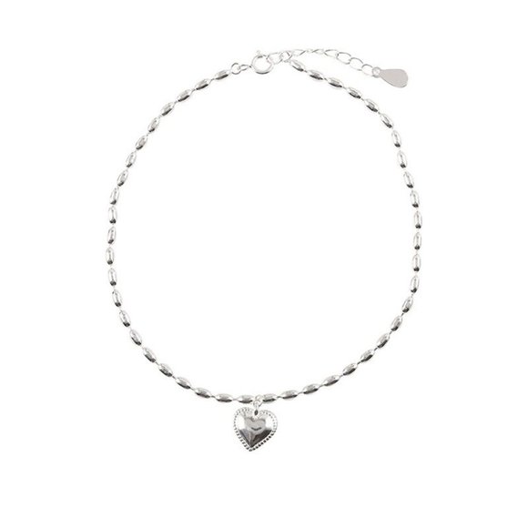 *NEW 925 Sterling Silver Simple Heart Bracelet A - Picture 9 of 10